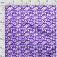 thumbnail image 2 of oneOone Viscose Chiffon Purplish Blue Fabric Florals Sewing Craft Projects Fabric Prints By Yard 42 Inch Wide, 2 of 4