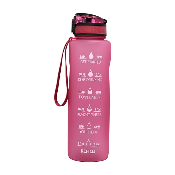 Dvkptbk Water bottle 1.5L Plastic Bottle Frosted Gradient Bouncing Cup Sports Bottle Space Cup