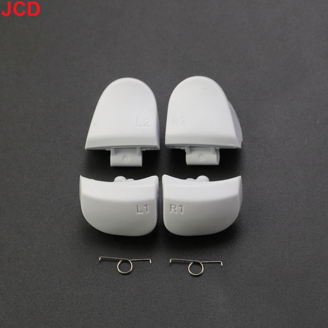 1Ensemble pour Manette PS5 V3.0 BDM-030 L1 R1 L2 R2 Boutons d'Épaule de Gâchette et Ensemble de Ressorts Accessoires de Remplacement Blanc