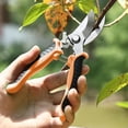 thumbnail image 2 of Pruning Shears for Tree Trimming, Stainless Steel Multifunction Garden Scissors with Safety Lock & Labor-Saving Spring, 19cm for Pruning Shears for Gardening, 2 of 6