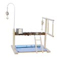 thumbnail image 2 of Parrot Playstand Bird Stand Platform Boredom Breaker Training Parrot Play Stand, 2 of 9