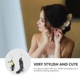 thumbnail image 3 of 2 Pairs Fashion Earrings Girl Ear Ring Bird Pattern Ear Drops Ear Accessory, 3 of 6