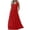 Red, variant on Women's Casual Sleeveless Maxi Dress - High Waist Loose Fitting Sundress with Side Pockets for Beach Vacation Everyday Graduation Dresses for Women S