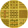 thumbnail image 1 of Ahgly Company Machine Washable Indoor Square Transitional Dark Bisque Brown Area Rugs, 3' Square, 1 of 7