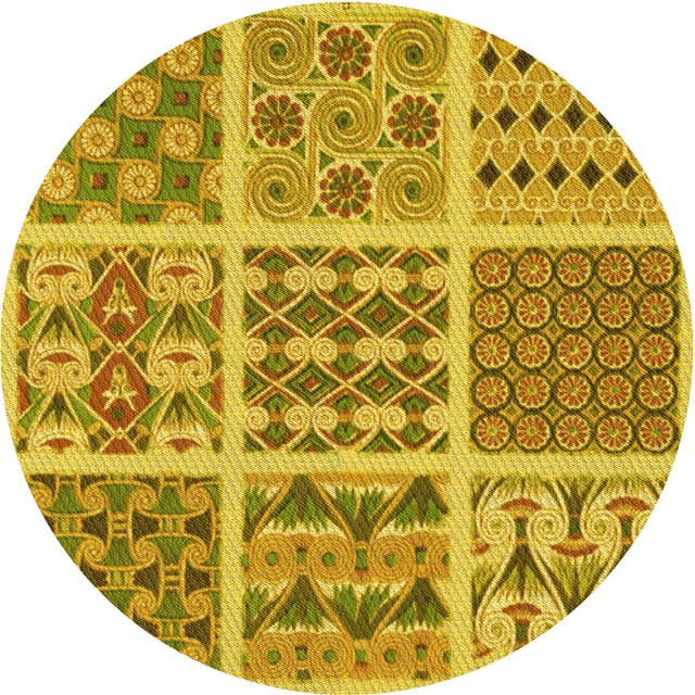 Ahgly Company Machine Washable Indoor Square Transitional Dark Bisque Brown Area Rugs, 3' Square