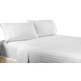 thumbnail image 2 of Home Ensembles de Draps à Rayures d'Hôtel Luxueux Design Série 1800 (Simple, Blanc), 2 of 5