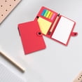 thumbnail image 2 of Notes Autocollantes à Bouton Rouge avec Stylo Bloc-Notes Mémo Autocollant Bloc-Notes Bureau École Planificateur Journal Fournitures d'Écriture Notes de Rappel Rouges Compagnon de Bureau, 2 of 6