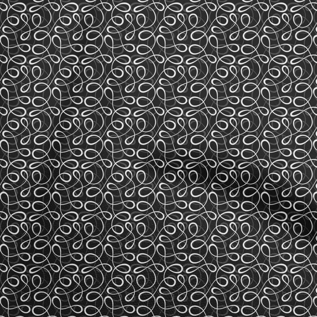 oneOone Cotton Silk Black Fabric Abstracts Sewing Craft Projects Fabric Prints By Yard 42 Inch Wide