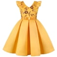 thumbnail image 1 of Robe de Fête pour Bébé Fille Robe à Paillettes pour Enfants Jupe à Manches Volantées Robe pour Fille Robe de Festival Robe de Princesse, 1 of 9