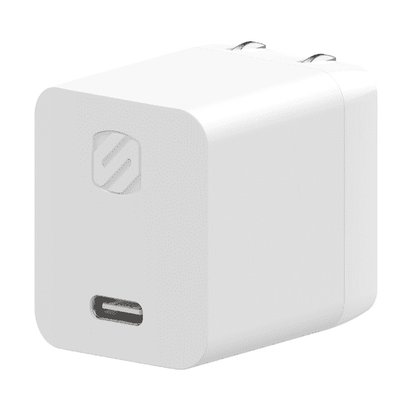 Scosche HPDC45WT-SP Powervolt™ 45W USB-C Power Delivery Home Wall Plug Type A/B Charger White
