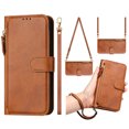 thumbnail image 3 of iPhone 15 Plus Case ,Zipper Handbag Wallet Leather Cover with Crossbody Detachable Lanyard Strap, 3 of 5