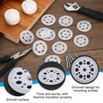 thumbnail image 3 of Unique Bargains Rondelles en Plastique 45mm, 800 Pcs Rondelles d'Isolation en Plastique Auto-Verrouillantes pour Panneau d'Isolation en Mousse Épingles d'Isolation, 3 of 7