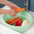 thumbnail image 4 of BAOPAI Thickened Square Wash Basin Large Size Multi-Purpose Plastic Laundry Basin for Washing Feet Vegetables Household Dormitory Students Use, 4 of 6