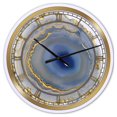 thumbnail image 1 of Designart 'Golden Water Agate' Oversized Fashion Wall Clock, 1 of 4