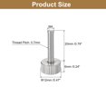 thumbnail image 2 of Unique Bargains Vis Moletées M4x20mm pour Pouce, Lot de 5 Boulons Plats à Tête Moletée en Acier Inoxydable 304, 2 of 5