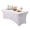White, variant on Meitianfacai 4FT Table Cloth For Rectangular Fitted Events Stretch Champagne Table Covers Washable Table Cover Spandex Tablecloth Table Protector For Party Wedding Cocktail