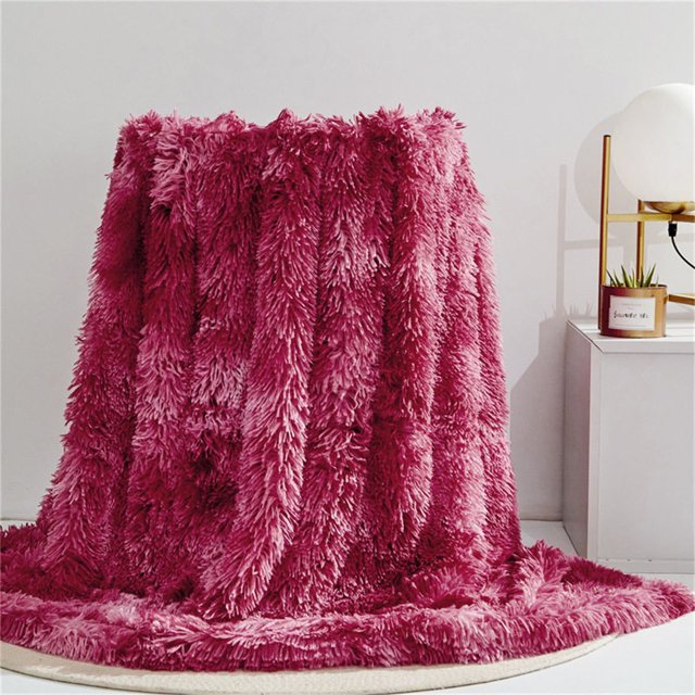 Dvkptbk Couverture Jetée, Couverture en Peluche de Couleur Unie Couverture Couverture de Canapé Housse de Couverture Couverture de Lit Couverture de Queue