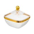 thumbnail image 2 of jifeng Countertop Fruit Bowl with Lid Fruit Basket for Kitchen Counter Fruit Snacks Square S, 2 of 9