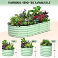 thumbnail image 1 of BeesClover Jardinière Surélevée, Ensemble de Grandes Boîtes de Plantation d'Extérieur 8x2x1 Pi avec Acier Galvanisé, Conception à Base Ouverte, Jardinière Surélevée pour Plantes d'Extérieur, Jardinière Surélevée Durable pour le Jardinage, 1 of 8