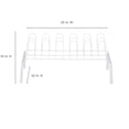 thumbnail image 5 of ClosetMaid Lightweight 9 Pair Freestanding Shoe Rack Organizer, White, 2 Pk, 5 of 5