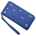 thumbnail image 1 of Womens Long Wallet Fashion Embroidery Flower Zipper Card Wallet Clutch Wallet, 1 of 3