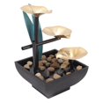 thumbnail image 3 of Elegant Zen Style Fountain, Tabletop Water Fountain with Matte Texture Base, USB Powered Relaxation for Office Home Décor, 3 of 5