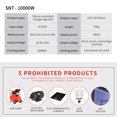 thumbnail image 3 of Mistaha 10000W High Power Voltage Regulator with Stepless Adjustment for Speed, Temperature, Voltage & Light Control - Mini Size, Portable, and Durable - Suitable for Electric Stove, Water Heater,, 3 of 6