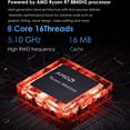 thumbnail image 3 of BRE NUC N7P Mini PC de Jeu AMD Ryzen 7 8845HS, 32 Go DDR5, 1 To SSD, Win11 Pro, 3 of 9