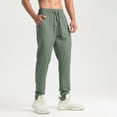 thumbnail image 2 of WRKEKC Casual Pants for Men Casual Trendy Solid Color Multiple Pockets Drawstring Elastic Waist Relaxed Fit Versatile Stylish Comfortable Long Pants Men's Daily and Weekend Leisure, 2 of 9