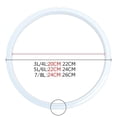 thumbnail image 3 of Replacement Clear Silicone Rubber Gasket Home Pressure Cooker Seal Ring, 3 of 3