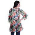 thumbnail image 4 of Moomaya Viscose Georgette Printed Short Shrug Long Sleeves Cardigans For Women, 4 of 5