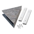 thumbnail image 1 of Palisade Vinyl Waterproof Corner Shower Shelf Spanish Marble, 1 of 7