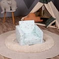 thumbnail image 5 of Delsit Toddler 2 in 1 Flip Open Kids Foam Lounge Chair, Unicorns & Rainbows, 5 of 5