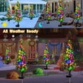 thumbnail image 4 of XYAIYT 2 Pack Solar Christmas Tree Ground Plug Light Outdoor Christmas Lights Solar Powered Energy Efficient Automatic Dusk to Weatherproof Decoration for Garden Yard Holiday 15.7in Multicolor, 4 of 9