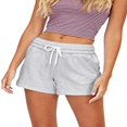 thumbnail image 2 of Women Loosing Sports Shorts Solid Color Elastic Waist Sweatpants, 2 of 6
