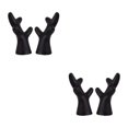 thumbnail image 3 of mmirethe 2pcs Easy To Install Antlers Sticker To Decorate Christmas Car Cute Waterproof black large 2Set, 3 of 6