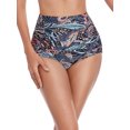 thumbnail image 4 of RELLECIGA Women's High Waisted Ruched Bikini Bottom, 4 of 6