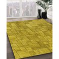 thumbnail image 3 of Ahgly Company Tapis d'Intérieur Lavable en Machine Carré Transitionnel Brun Doré Foncé, 4 Pieds Carré, 3 of 7