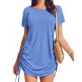 thumbnail image 1 of KIHOUT Paréos de Bain pour Femmes Bikini Paréo Décontracté Ample Robe Chemise de Plage avec Cordon S-TTG, 1 of 9