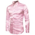 thumbnail image 3 of maskred Hauts à Manches Longues pour Hommes - Fonctionnel Anti-Rides Durable et Chic Bonne Coupe pour Corps Normal Chemise de Travail Décontractée Rose m, 3 of 6