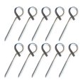 thumbnail image 4 of Safety Screw Hook for Home Use Easy to Install Stainless Steel Silver Color 10pcs Pack, 4 of 8