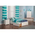 thumbnail image 3 of Leo & Lacey Urban Twin Storage Platform Bed in White, 3 of 4