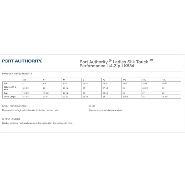 Port Authority Women's Silk Touch Performance 1/4Zip LK584