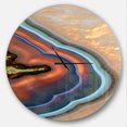 thumbnail image 1 of Designart 'Abstract Mineral Texture ' Modern wall clock, 1 of 6