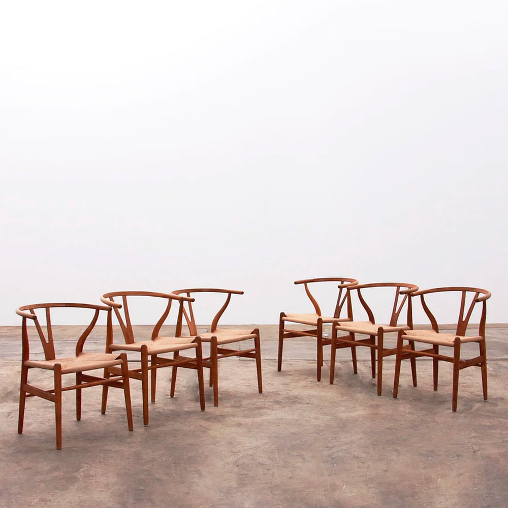Heavenly Collection | Wishbone Walnut Wood Dining Chair for Kitchen or Dining Room
