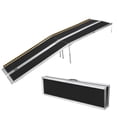 thumbnail image 1 of TROPOW Portable Wheelchair Ramp for Steps, 7FT Aluminum Wheelchair Ramp for Home with Non-Skid Surface and Reflective Strips, Weight Capacity Up to 600 Lbs, Stand Excluded, 1 of 9