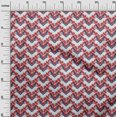thumbnail image 3 of oneOone Georgette Viscose Red Fabric Floral Sewing Material Print Fabric By The Yard 42 Inch Wide, 3 of 5