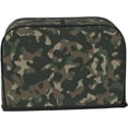thumbnail image 2 of Toaster Cover 2 Slice Camouflage Dustproof Bread Maker Cover Fingerprint Bakeware Protection Wide Slot Toaster Bag Reusable Kitchen Small Appliance Cover TC278, 2 of 6