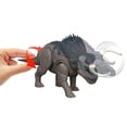 thumbnail image 4 of Jurassic World Rebirth Wild Roar Nasutoceratops Dinosaur Toy, Tail Controlled Attack Chomp & Sound, 4 of 6