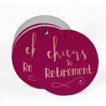 thumbnail image 2 of Inkdotpot Real Rose Gold Foil Cheers To Retirement Tags Favor Hang Paper Tags 50 Pieces, 2 of 6
